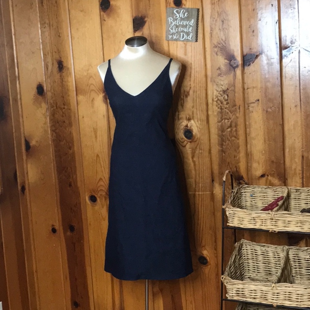 DKNY size 8 sleeveless dress Jean stretchy